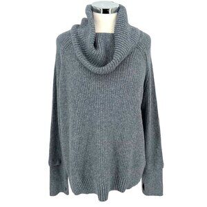 Market & Spruce Cowl Neck Cozy Sweater Blue Size XXL NWT